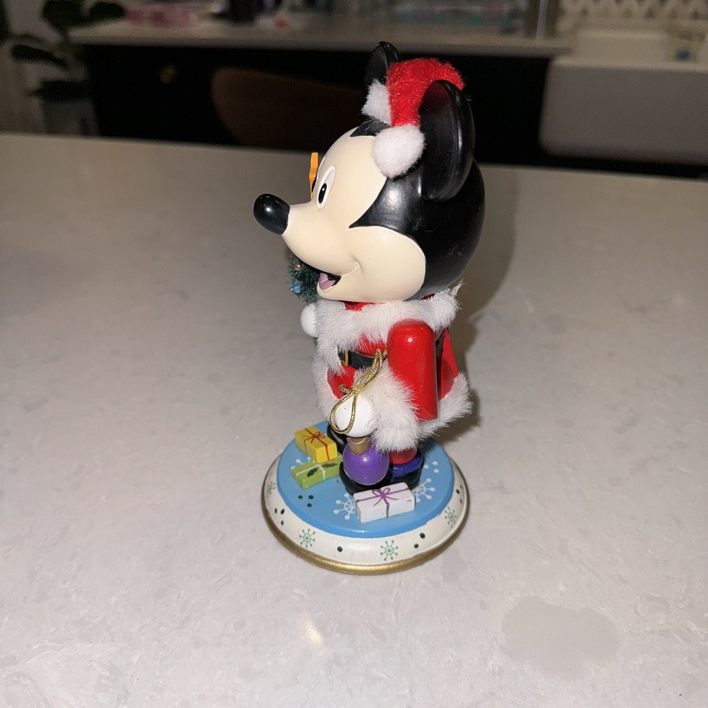Disney Mickey Mouse Nutcracker Santa Figurine 7” Christmas