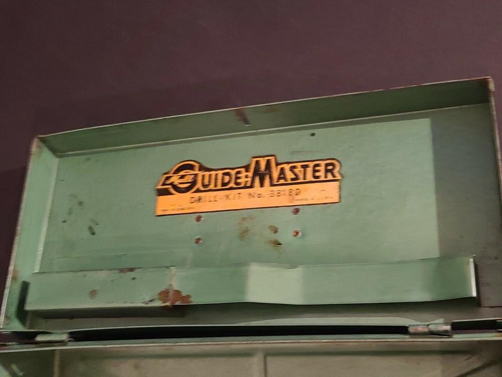 Vintage Guidemaster Drill Kit Metal Box