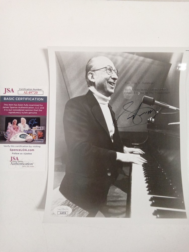 Sammy Cahn Signed 8x10 B&W Photograph JSA -* #