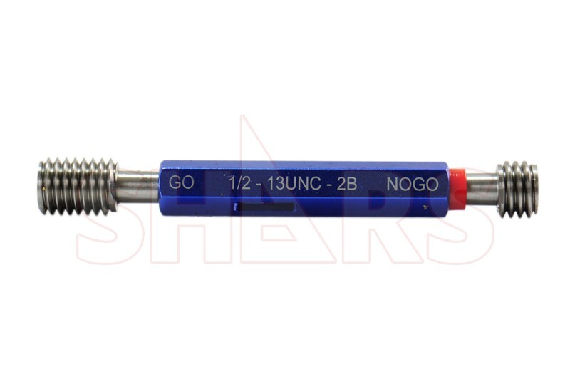 Shars 1/2-13 UNC Double End Thread Plug Gage Go/No Go Class 2B New ![