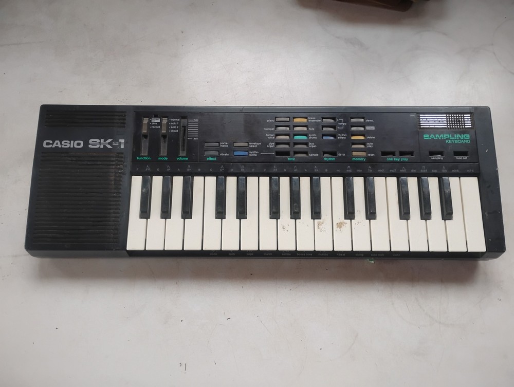 casio sk-1 sampling keyboard for parts ony