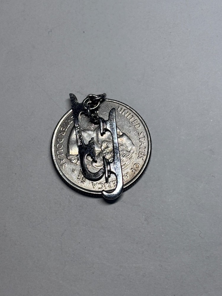 Sterling Silver Ice Skate Charm 1.1g