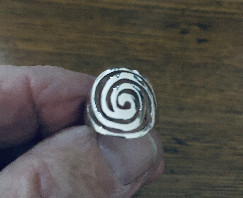 Small Swirl Ring Sterling