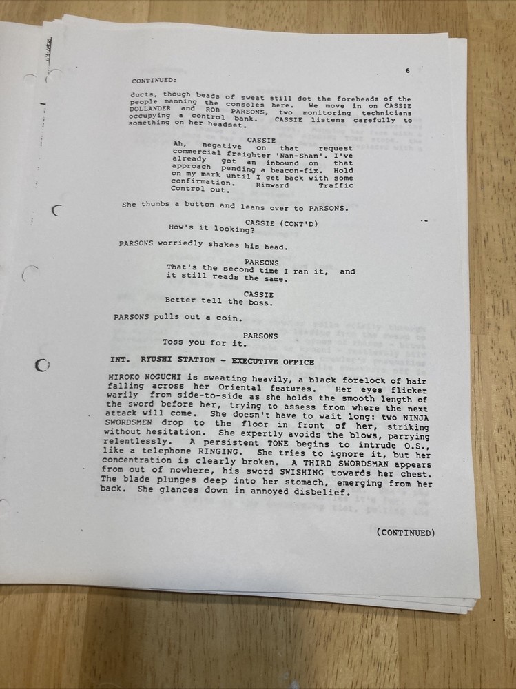 Vintage Original Aliens VS Predator Movie Script Awesome