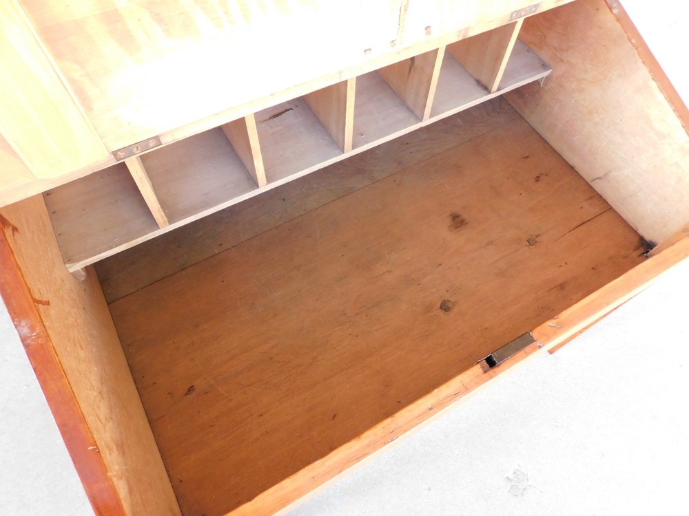 Antique Pine Primitive Plantation Desk