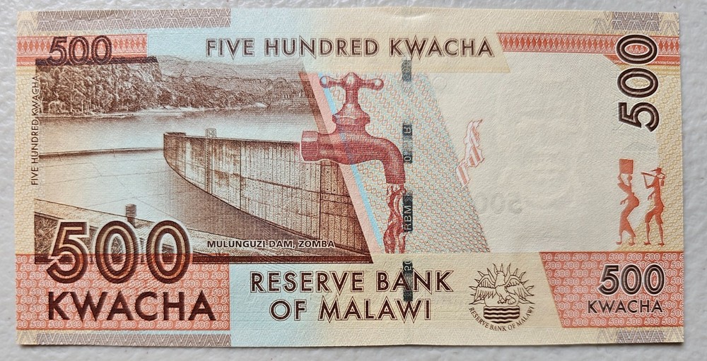 Malawi 500 Kwacha 2012 Unc