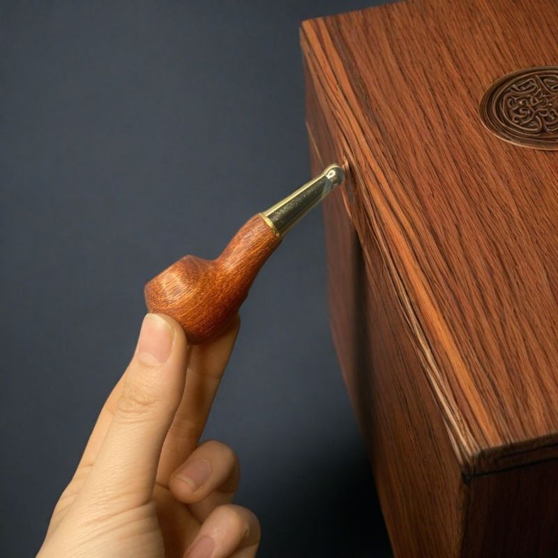 All Solid Wood Pipe Pipe Portable Small Solid Wood Mini Smoking Pot Pipe