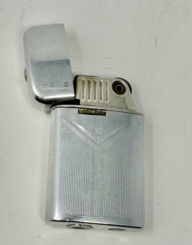 Ronson Varaflame Windlite Chrome Cigarette Lighter Needs Butane Sparks