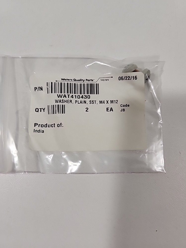 Waters WAT410430 Washer, Plain, SST, M4 X M12 2 Pack
