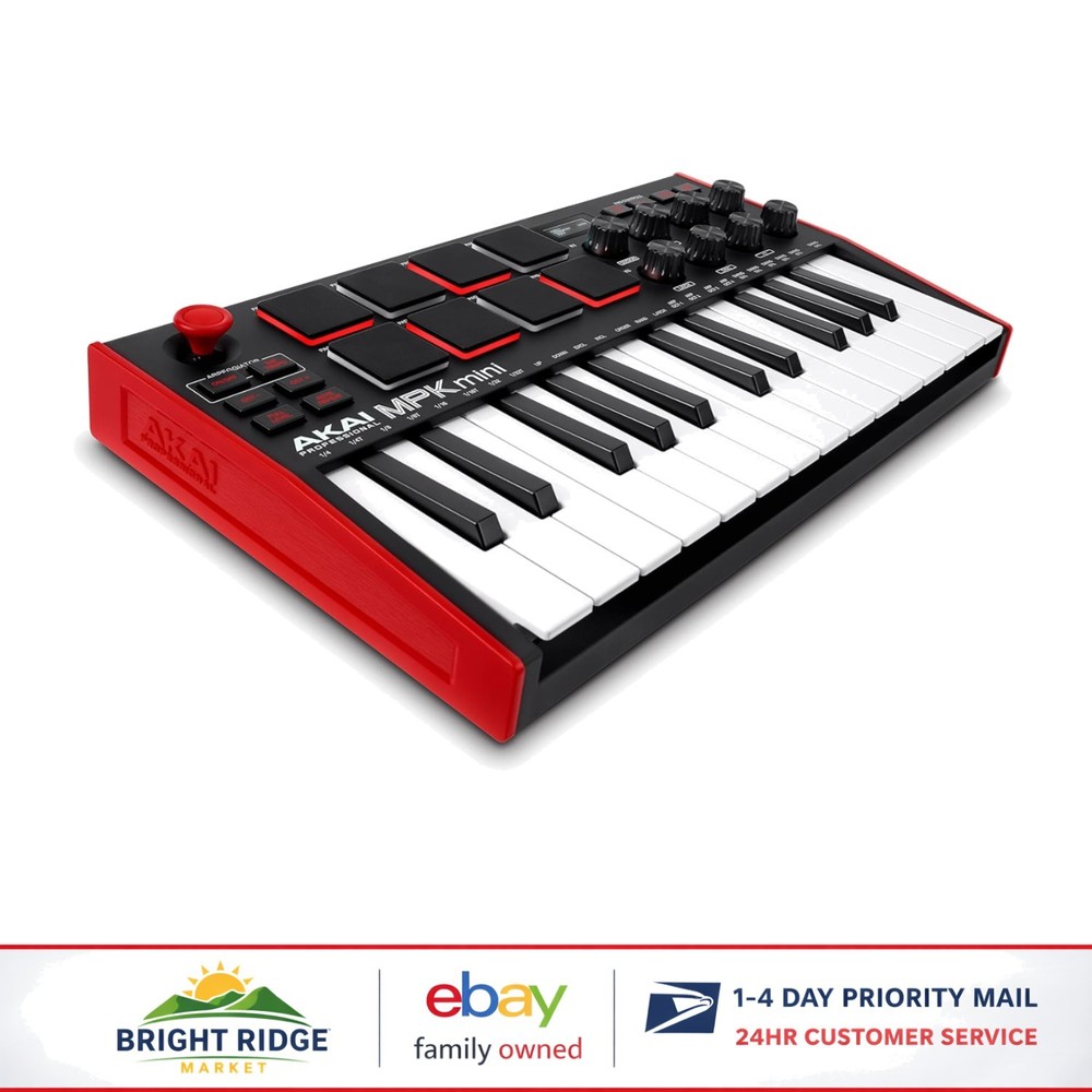 Ergonomic 25-Key MIDI Controller with Integrated Effects and Touch Sensitivity