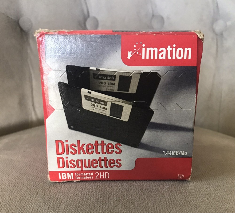 IBM imation 2 HD Diskettes New in Unopened Box Black