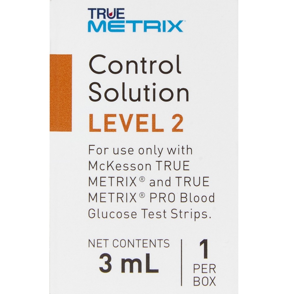 McKesson TRUE METRIX Blood Glucose Control Solution Level 2 3 mL 1 per Box