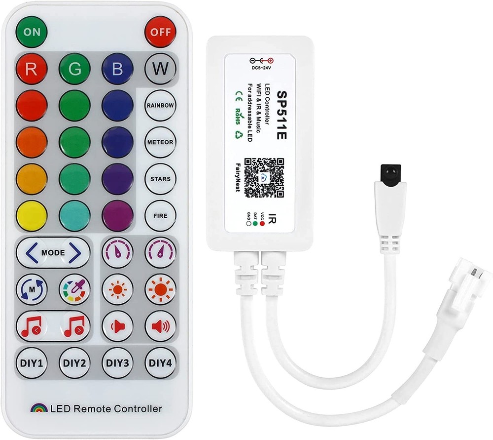 LED Controller SP511E Bluetooth Music App for WS2811WS2812 Addressable LED Light