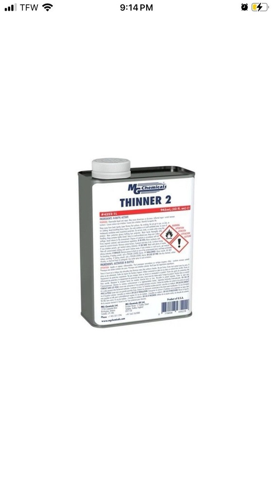 4352-1L MG Chemicals THINNER 2 945mL.