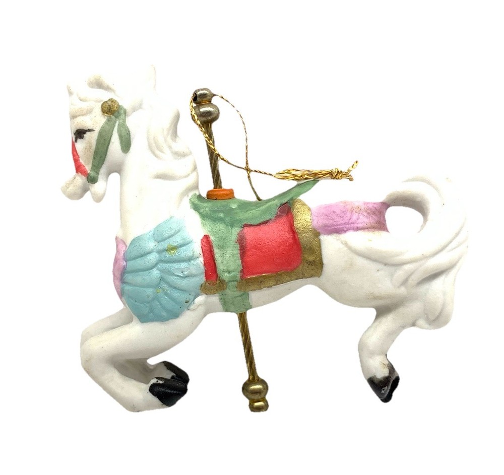 Christmas Carousel Horse Ornament Gift Collection