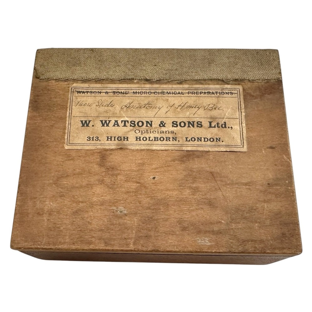 W JOHNSON & SONS LONDON DISSECTING MICROSCOPE CASED * SLIDE COMPRESSOR & MORE*