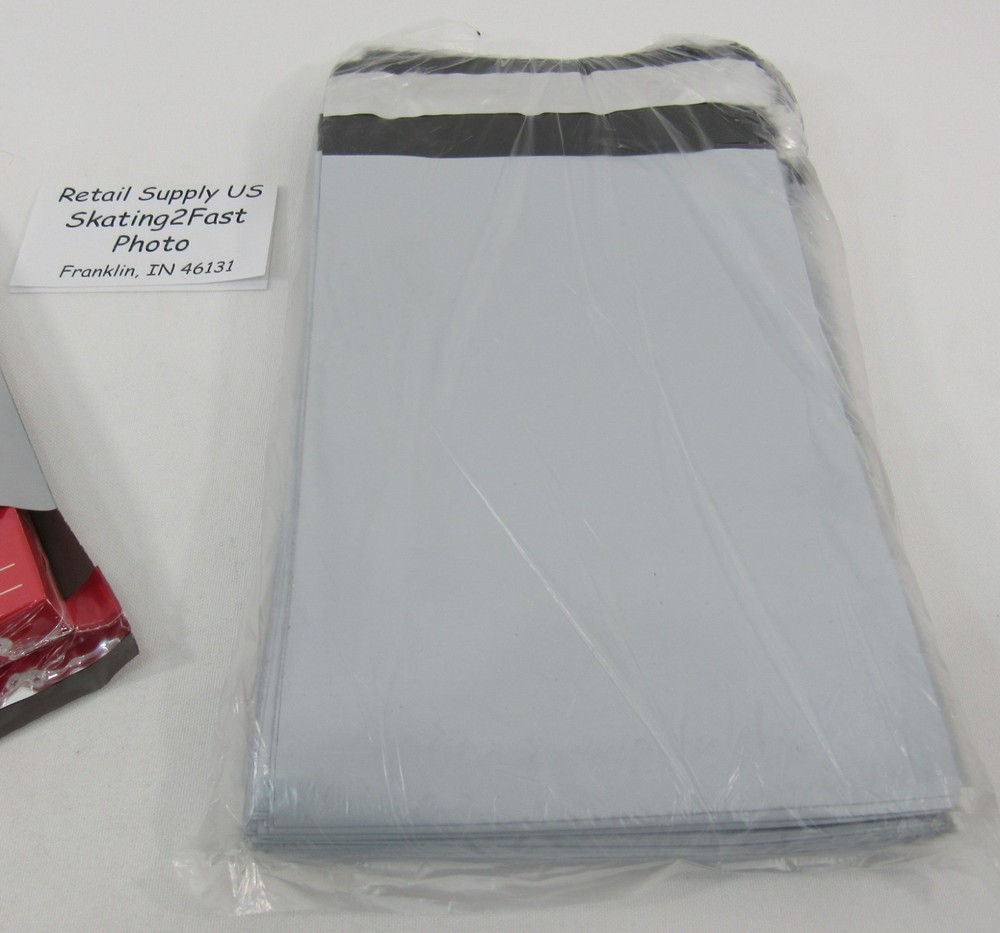 Qty. 100 Poly Mailer 6" x 9" Self-Sealing 2 Mil Poly Envelopes (No Padding)