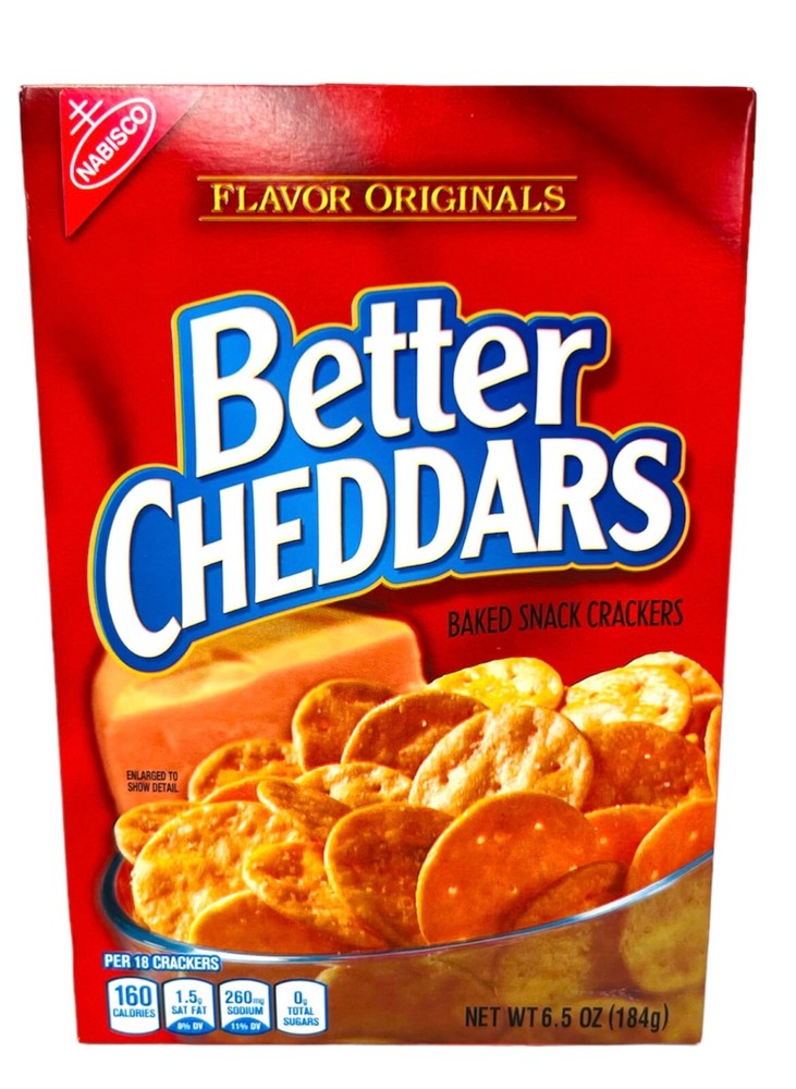 Nabisco Better Cheddars Baked Snack Crackers 6.5 oz
