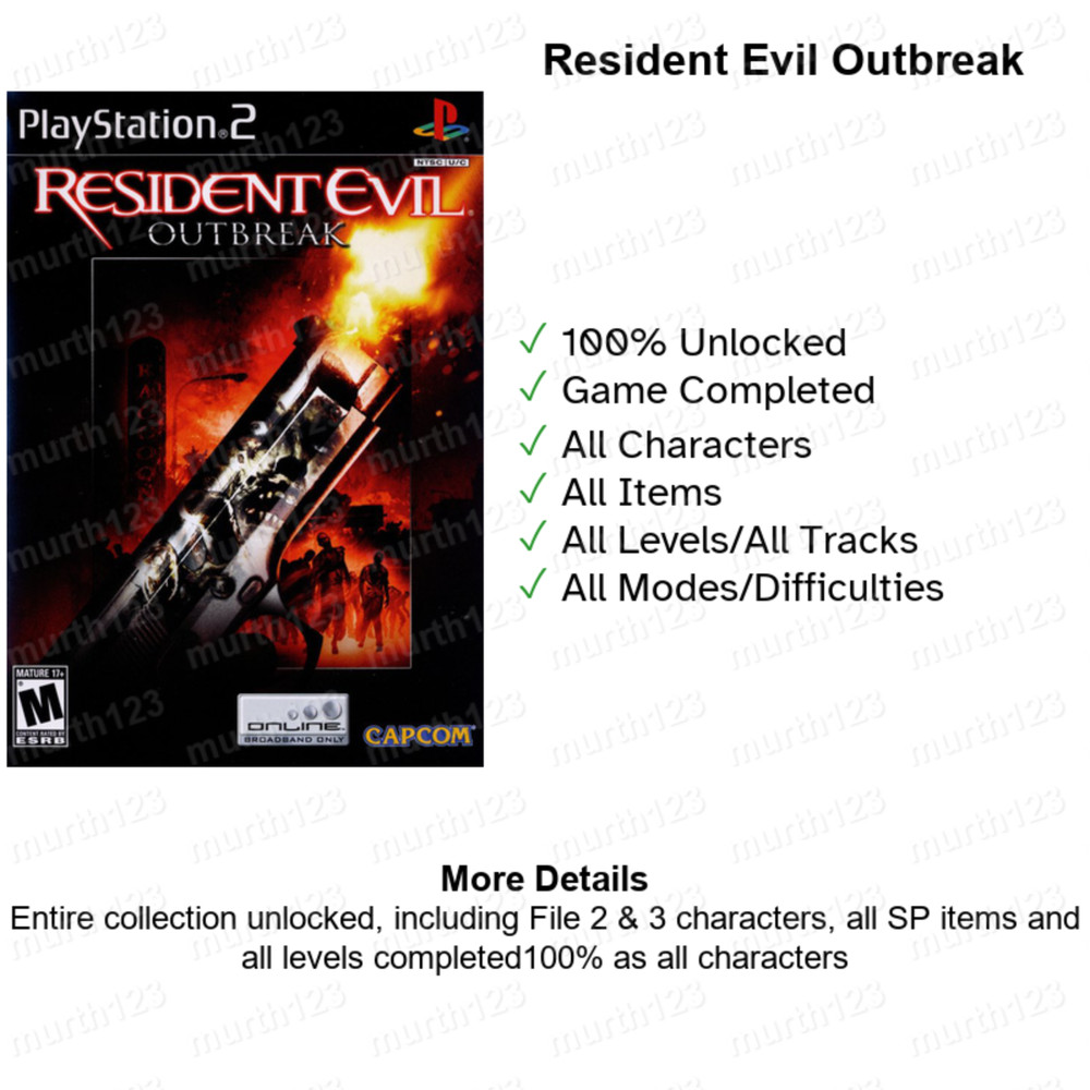 RESIDENT EVIL 1 2 3 4 | MEMORY CARD SAVES | PSX PS2 Code Veronica Nemesis Cheats