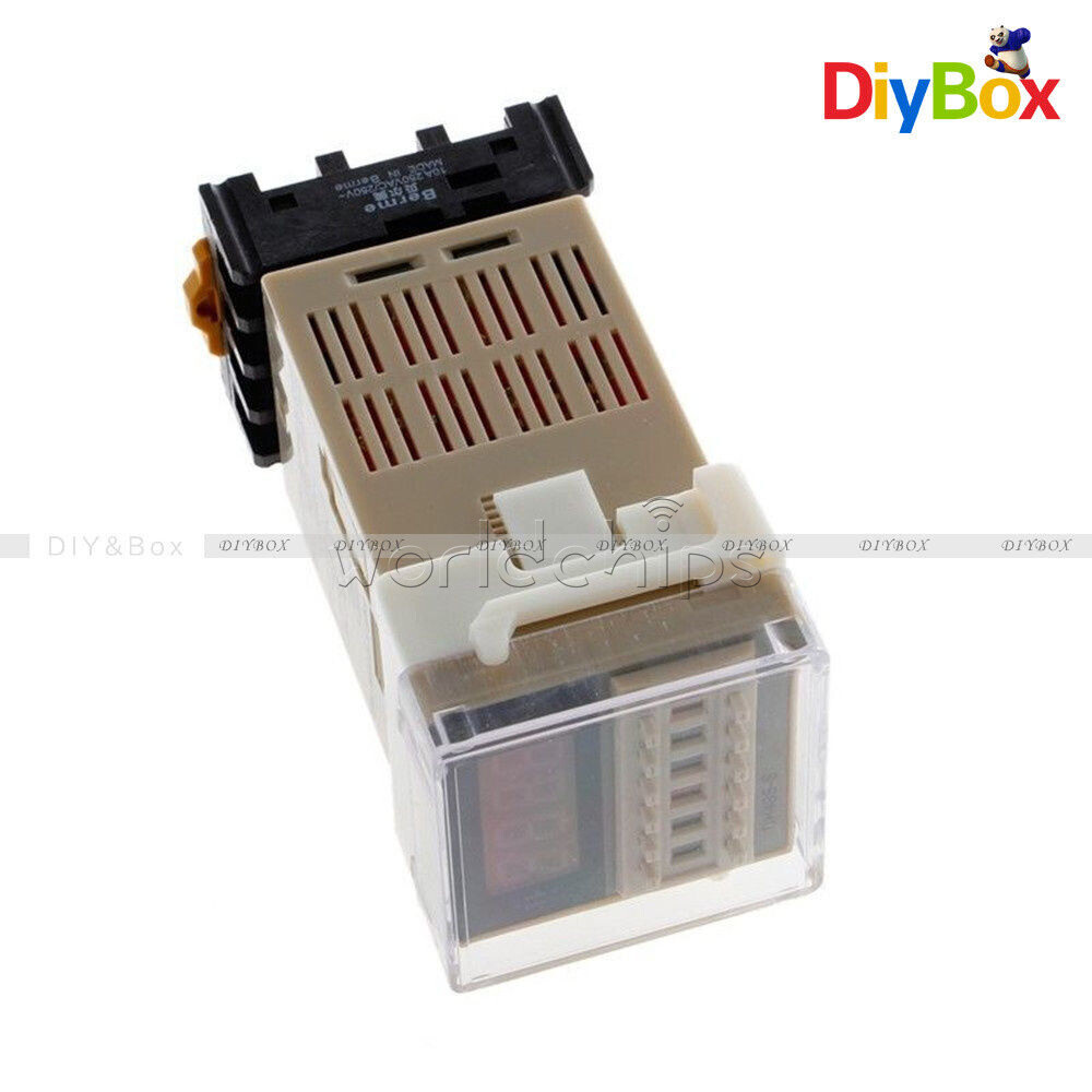 DH48S-S Digital AC 220V Programmable Time Delay Relay with Socket Base