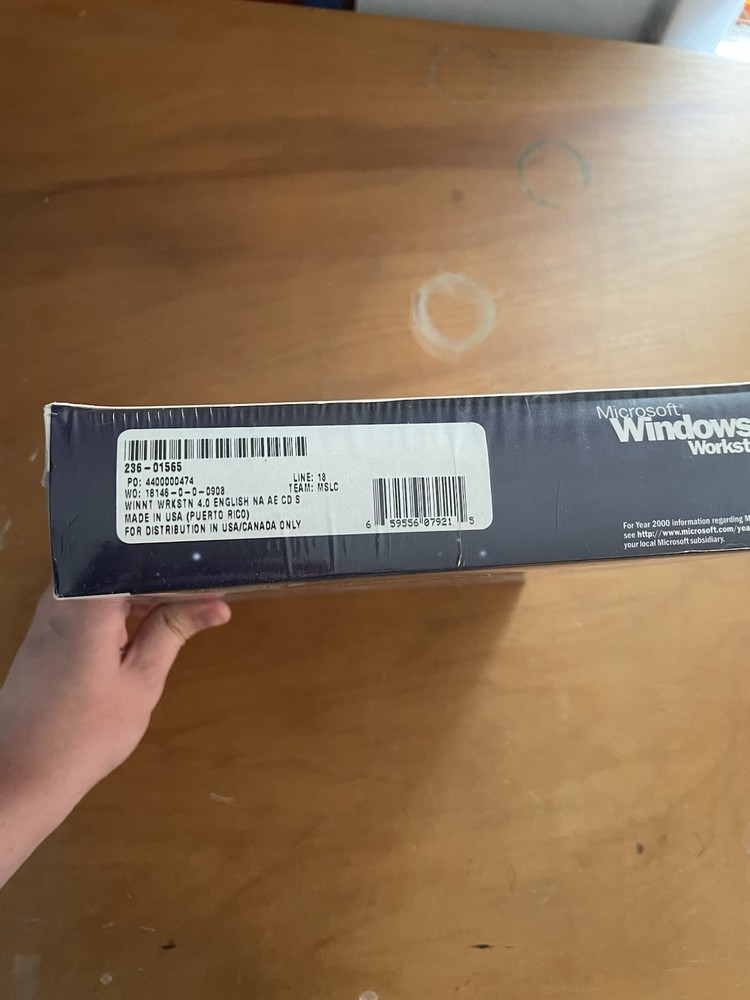 Microsoft Windows NT Workstation 4.0 CD Sealed Box