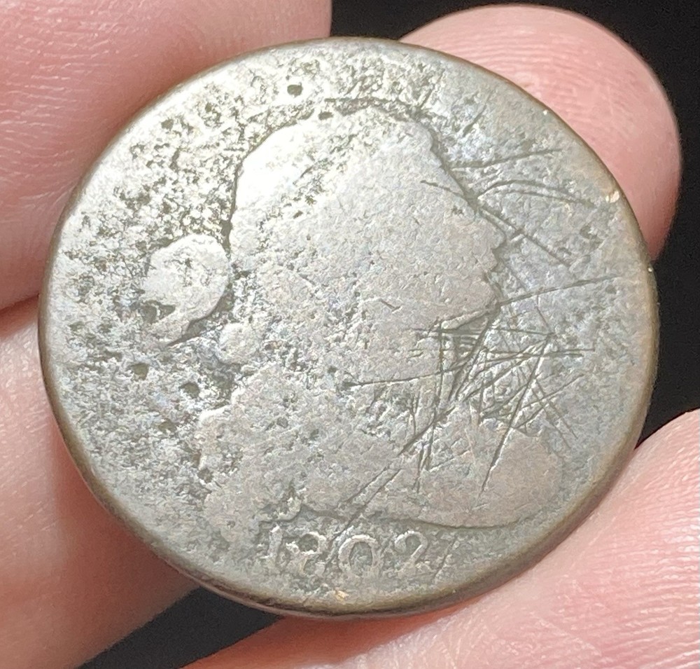 USA Large Cent 1802 Rare Date
