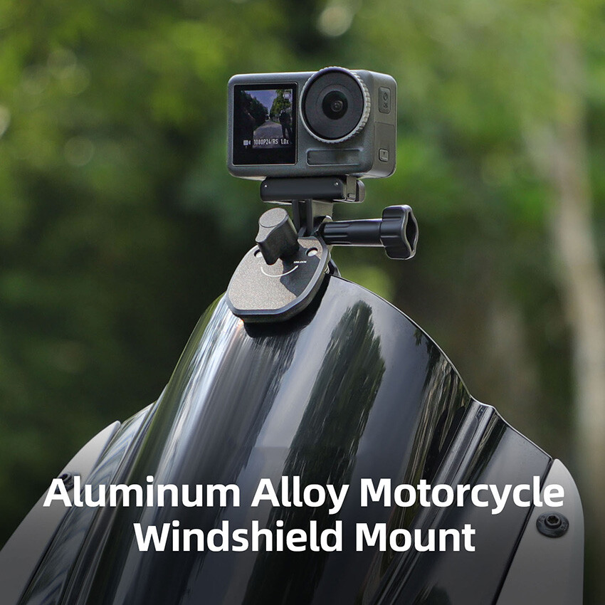 Motorcycle Windscreen Clamp Camera Mount Accessories for Insta360 Ace/Ace Pro