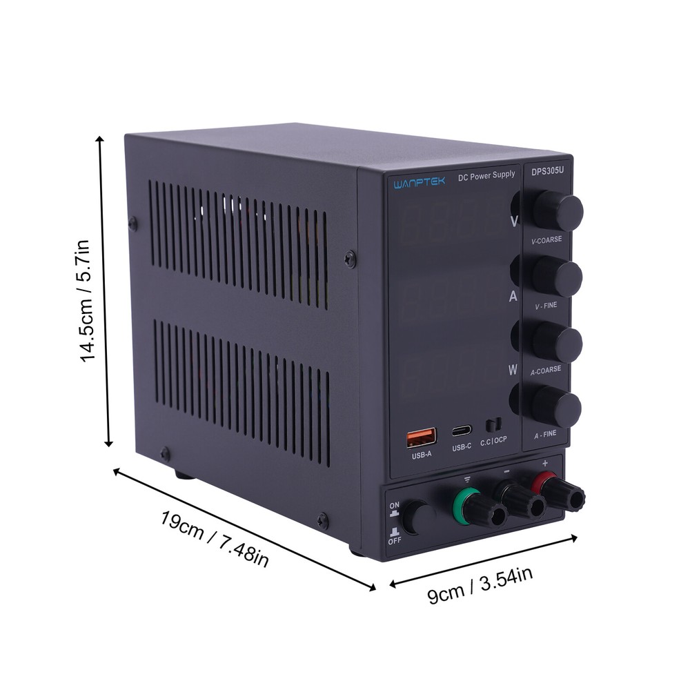 DC Power Supply Variable 30/60V 5/10A Switching Bench Power Supply Adjustable US