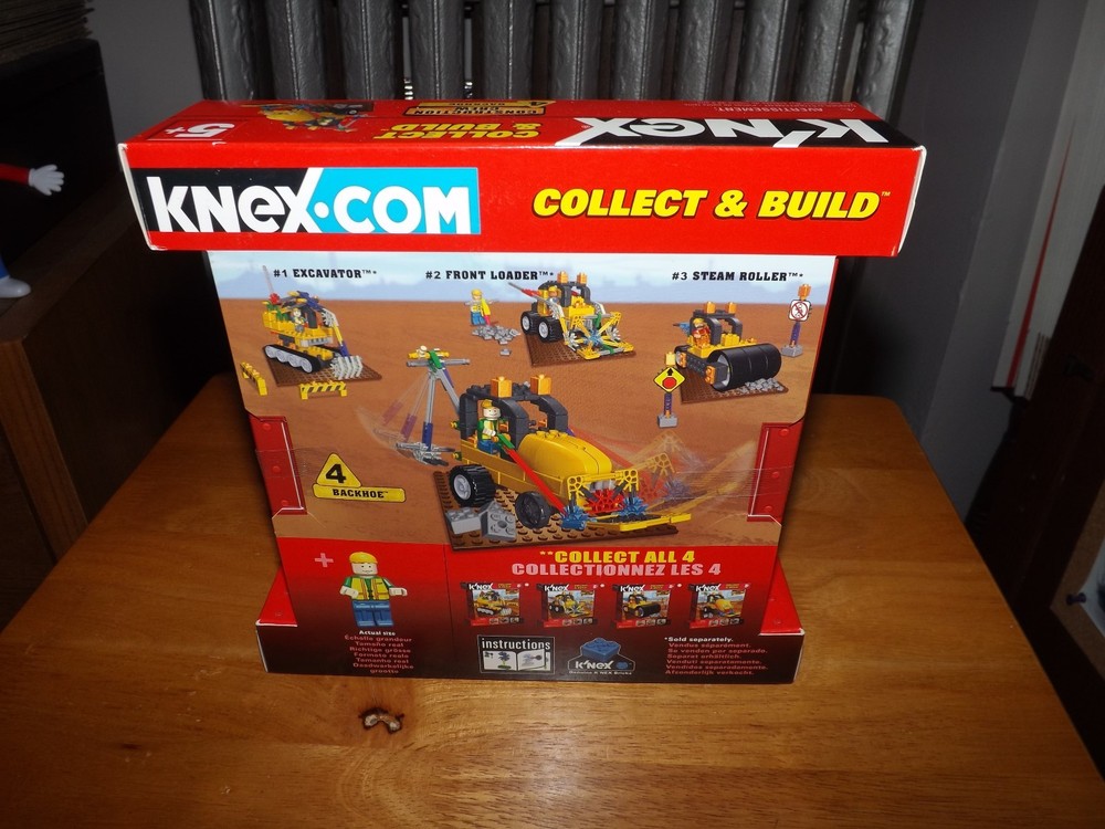 K'NEX COLLECT & BUILD CONSTRUCTION CREW BACKHOE # 4 NIB