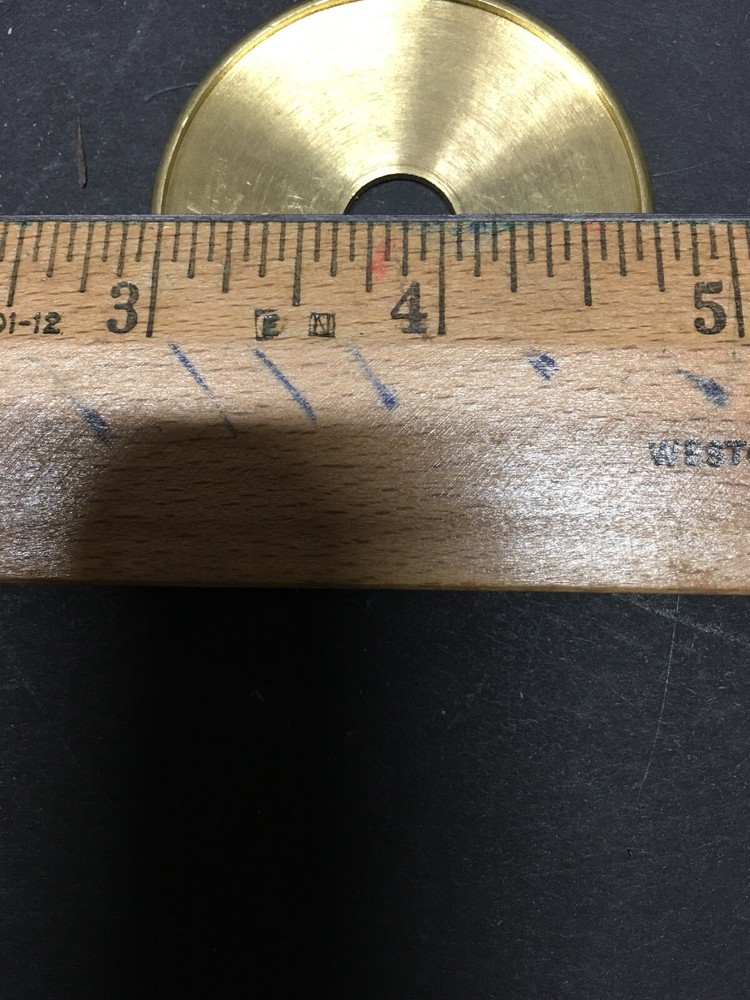 1-3/4 SOLID BRASS TURNED CHECK RINGS unfinished slips 1/8IPS (3/8" hole)