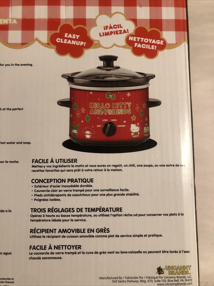 Hello Kitty & Friends 2 Quart Slow Cooker Brand New