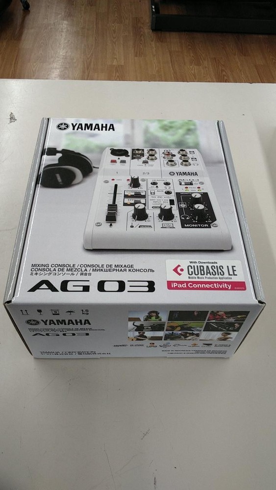 Yamaha AG03 Compact 3-Channel Audio Mixer USB Interface New