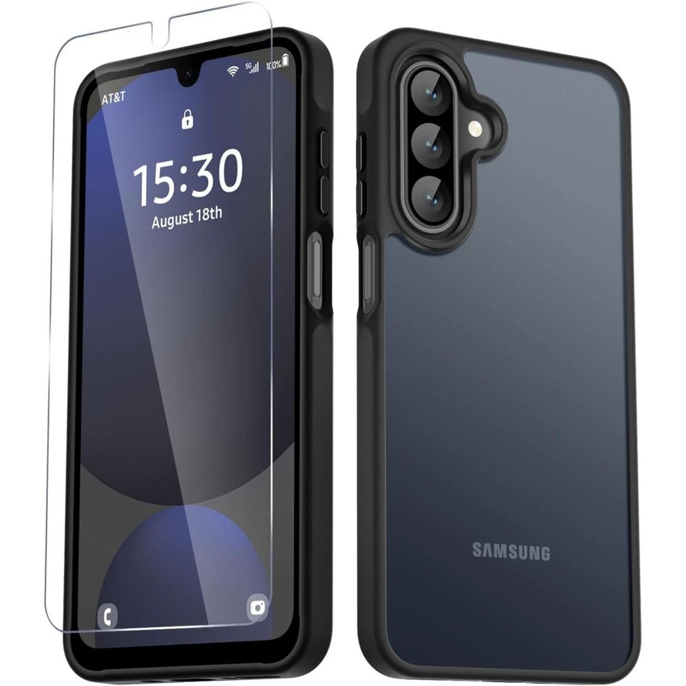 Samsung Galaxy A17 5G Case, Matte Phone Case with Screen Protector, Slim Cover