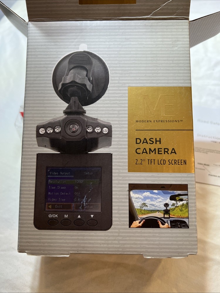 Modern Expressions Dash Camera 2.2” TFT LCD Screen New Open Box