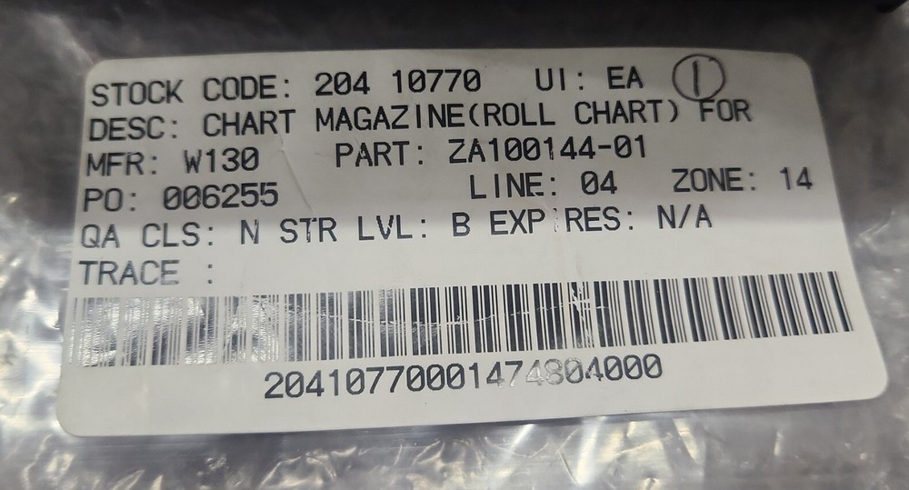 🆕️ Chessell ZA100144-01 Chart Magazine Roll Chart ⚡️🇺🇸 SHIP+WARRANTY