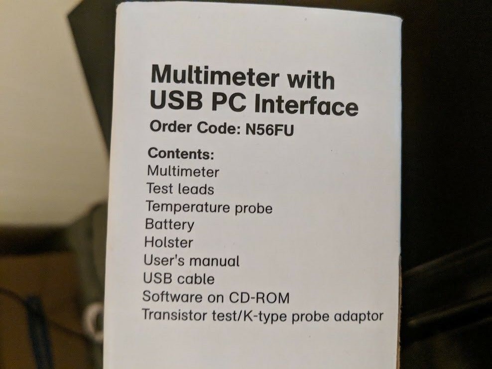 Precision Gold Digital Multimeter USB Frequency Tester Meter w/ Leads Software