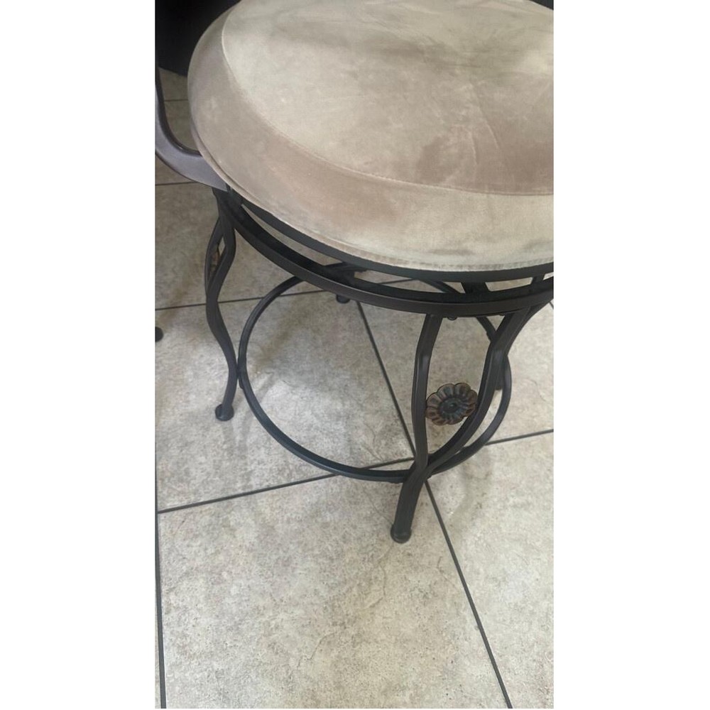 Two Counter Height Metal Bar Stools
