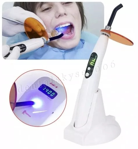 Dental Wireless LED.B Curing Light Lamp Cordless Adjustable Working Time USA