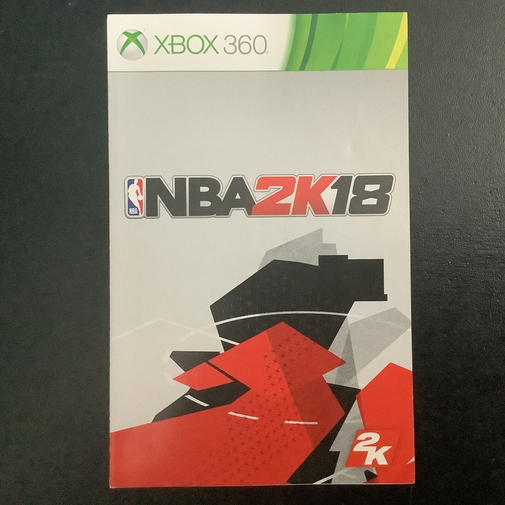 NBA 2K18 Microsoft Xbox 360 Instruction Manual Only