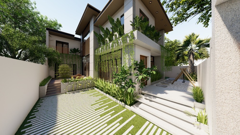 Minimalist Tropical House Design | SketchUp | Mee Studio