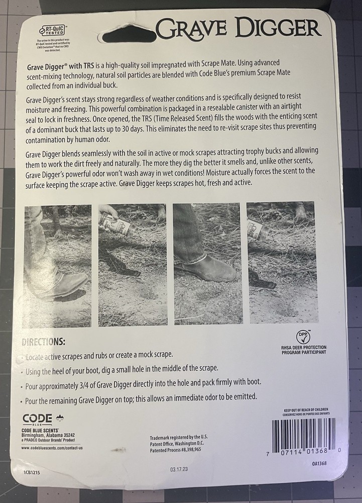 Code Blue Scents Grave Digger Scrape Mate - 12oz. - OA1368