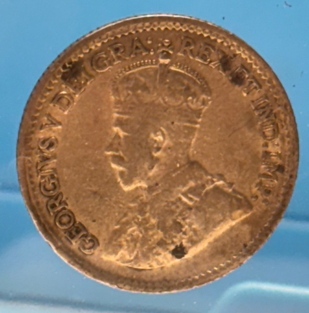 1919 Canada 5 Cents Silver King George V