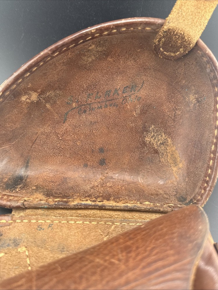 ORIGINAL WW2 JAPANESE TYPE 26 LEATHER HOLSTER *NAMED* WW2 BRING BACK
