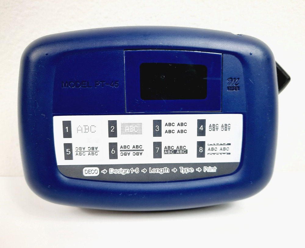 Brother P-Touch PT-45 Electronic Thermal Label Printer, Tested Working