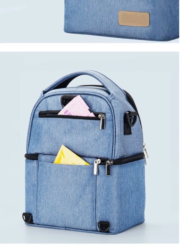 Kidsapro Breast Mik Cooler Backpack Lunch Bag