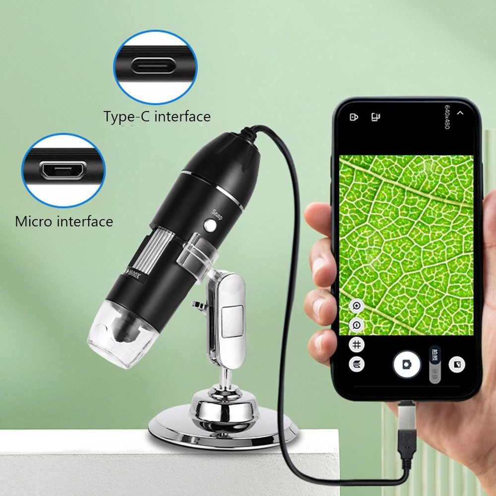 1600X USB Wired Microscope Camera Magnifier Digital Android Phone Mac Windows 10