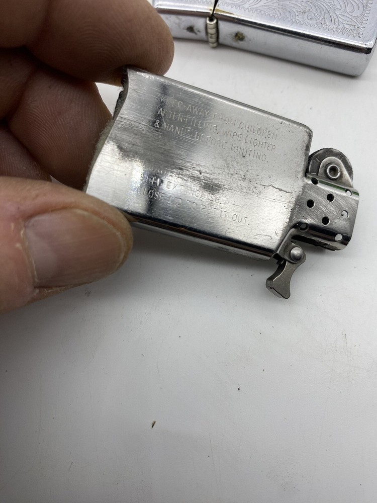 Zippo LIGHTER Used With ALAN engraved Nice User