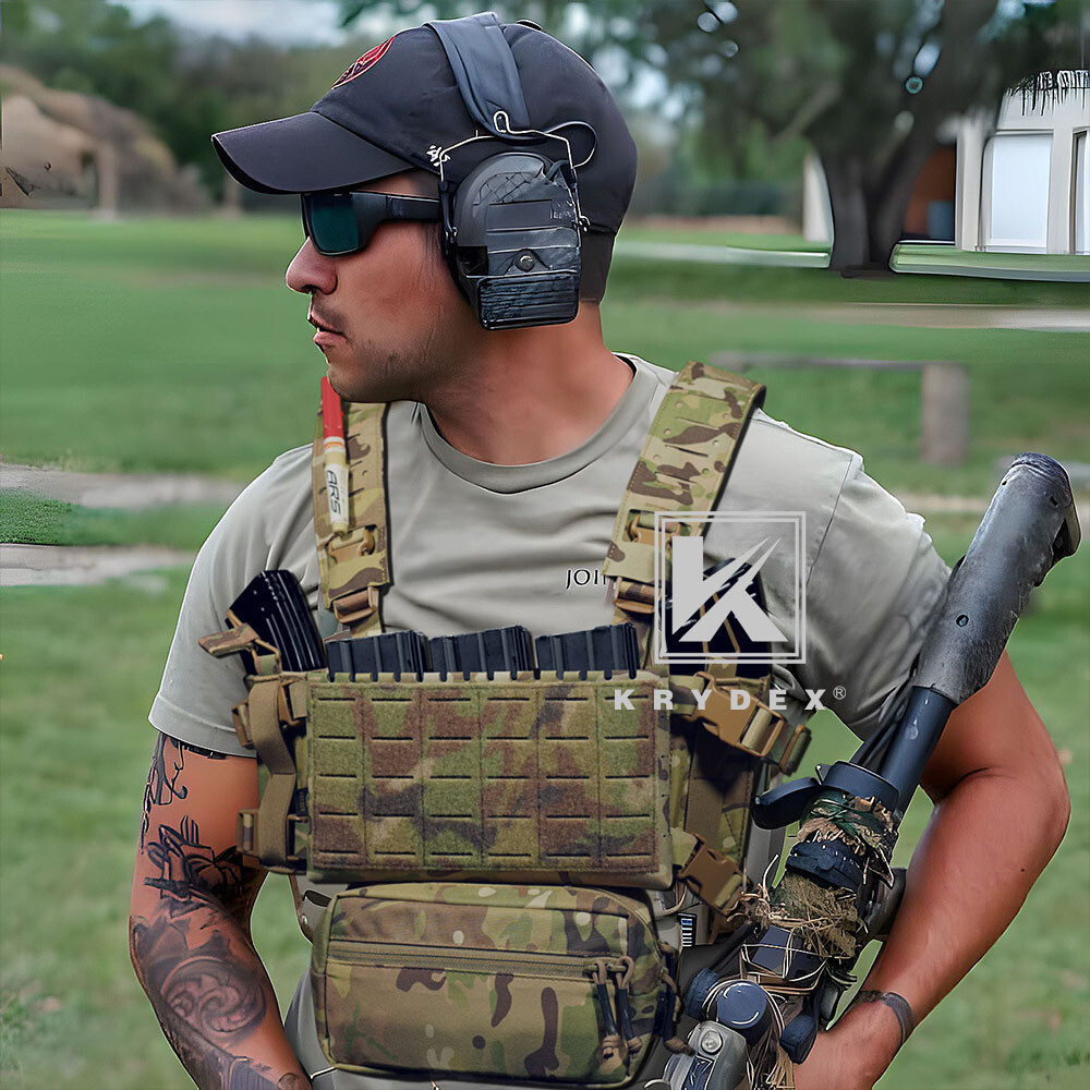KRYDEX Micro Fight Fat Strap & Back Strap Shoulder Laser cut Strap for Chest Rig