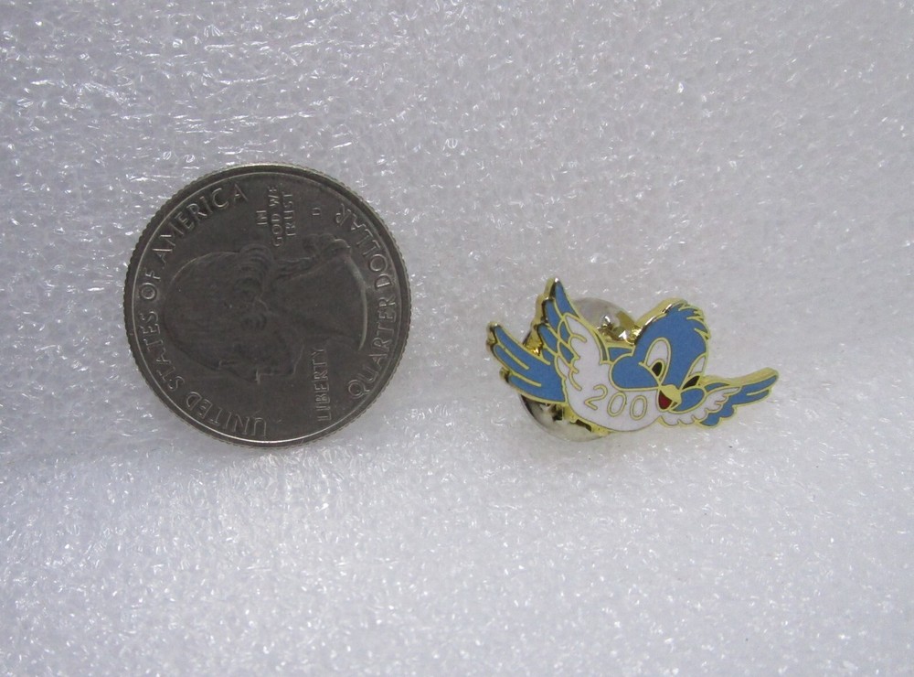 Blue & White Bird #200 Pin