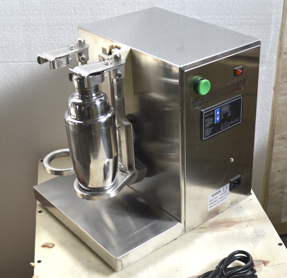 110V Bubble Boba Milk Tea Shaker Machine Auto Shaking Mixer Double Frame